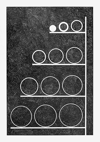 Henrik Menné Untitled 2012 Pencil on paper 84 x 59,4 cm
