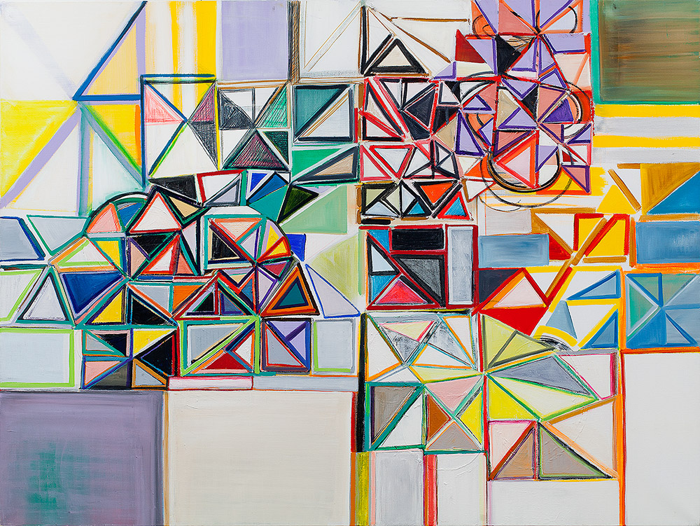 Anna Sørensen Uden titel 2013 akryl og olie på lærred 150 x 200 cm