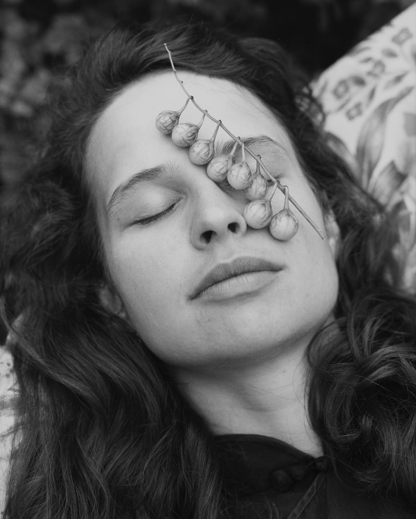 Jeffrey Silverthorne Sonia with Bells of Ireland Breaux Bridge, Louisiana 1998