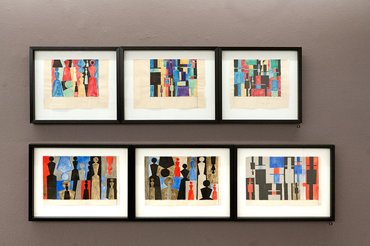 11 Installation view MELLEM LINIERNE Galleri Tom Christoffersen, 2011