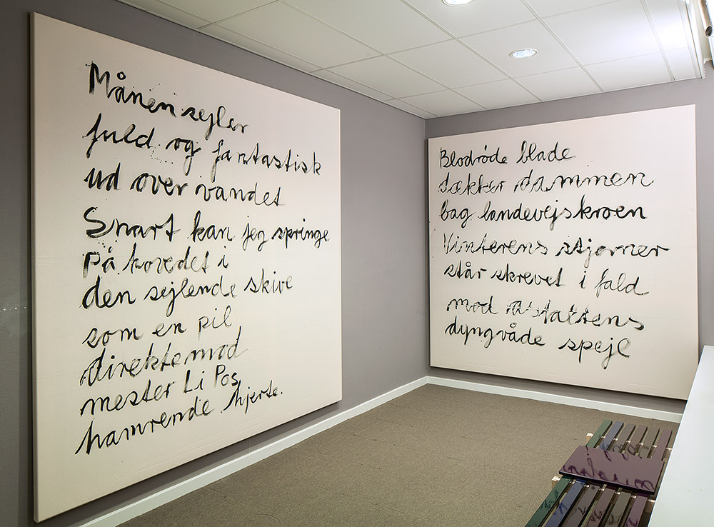 Peter Laugesen 2007 Tush på lærred 2 x (270 x 270 cm)