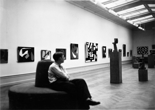 Linien exhibition at Lund University, Sweden 1950. Photo: Richard Winther.