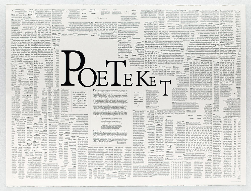 Morten Søkilde POETEKET 2014 400 gram Arches Papir bomuld 120 x 160 cm ed. 18 +2Ap