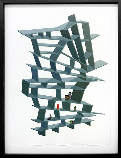 Krista Rosenkilde Collection 2010 gouache på papir 90 x 69 cm