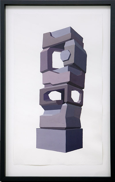 Krista Rosenkilde Art 2010 gouache på papir 42 x 66 cm