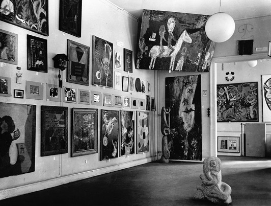 Linien exhibition in Tokanten 1947. Photo: Richard Winther.