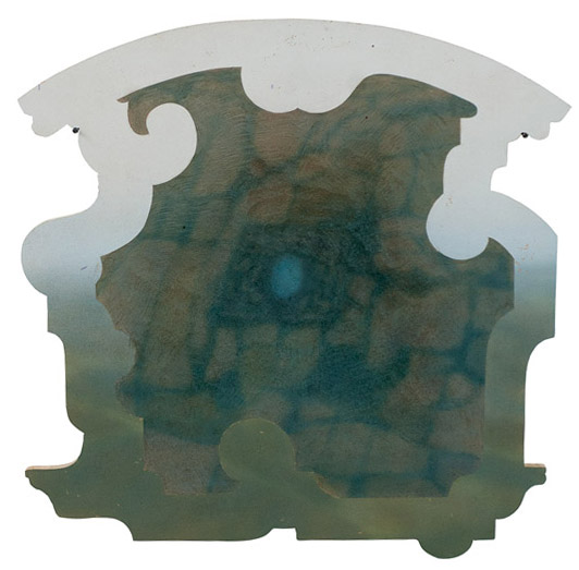 Marie Søndergaard Lolk Untitled 2011 acrylic on board 37 x 37 cm Galleri Tom Christoffersen, 2011