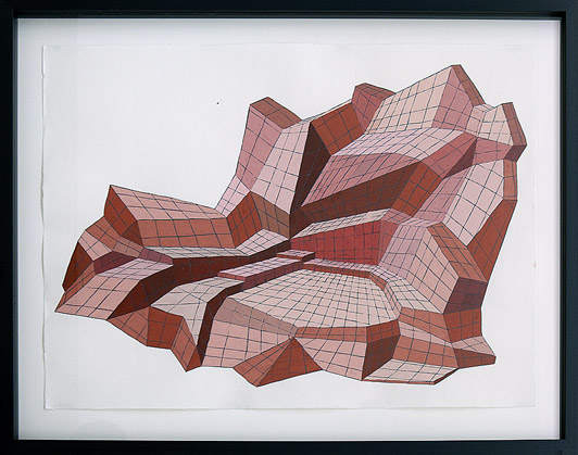 Krista Rosenkilde Terrace 2010 gouache på papir 70 x 89 cm