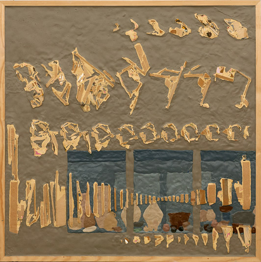 Marie Søndergaard Lolk Untitled 2011 acrylic, wood, and MDF on board 100 x 100 cm Galleri Tom Christoffersen, 2011