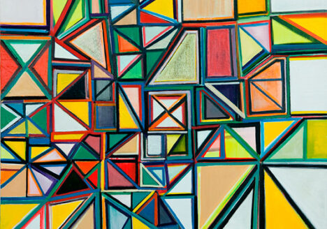 Anna Sørensen: Untitled. 2010, acrylic and oil on canvas, 90x110 cm