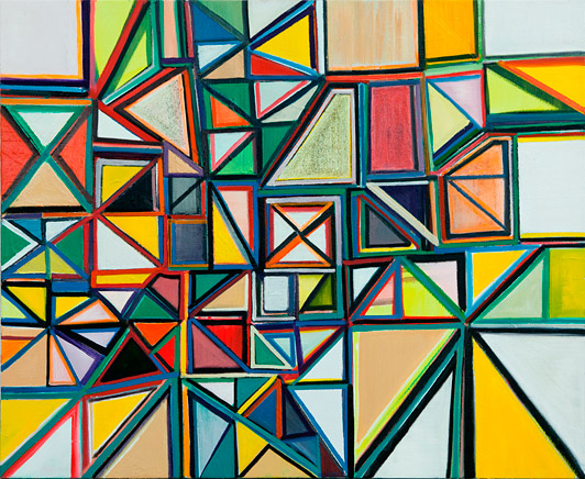 Anna Sørensen: Untitled. 2010, acrylic and oil on canvas, 90x110 cm