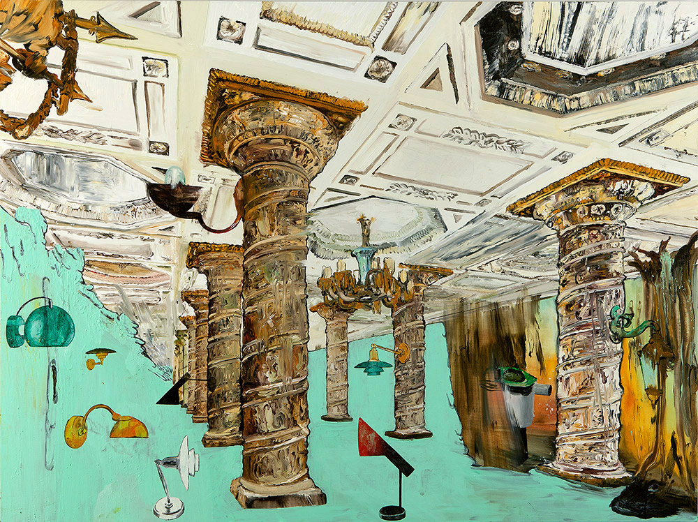 Mie Mørkeberg Untitled (Avtovo, metro station i skt. Petersborg) 2012 O il on board 112 x 150 cm