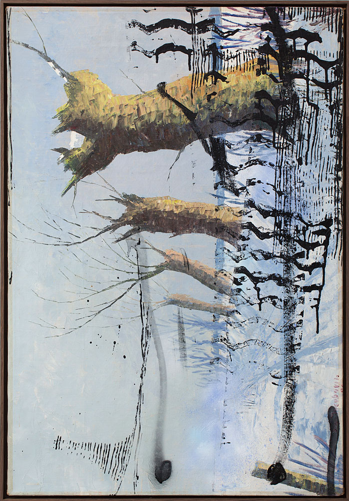 Claus Carstensen Defaced S.G. Jacobsen 56 Lore 2012 Oil, tempera and spray on canvas 95 x 66 cm