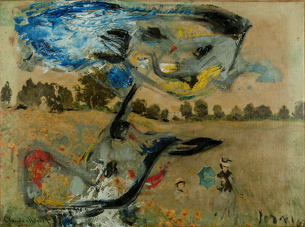 Asger Jorn Uden titel 1959 olie på lærred, 53 x 71,5 cm