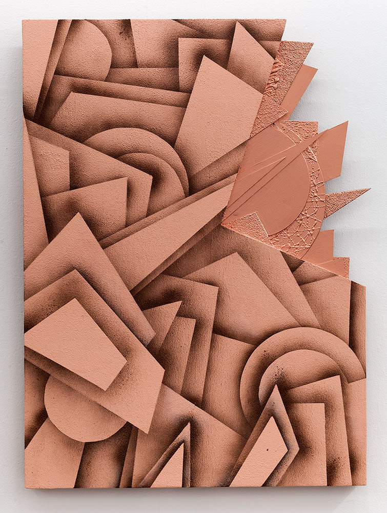 Krista Rosenkilde Erratic 2014 Akryl og spray på MDF 103 x 78 x 8cm