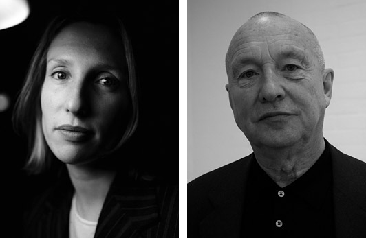 Steen Møller Rasmussen tv. Sam Taylor-Wood. 1997, c-print, 18x24cm, ed. 6 th. Georg Bazelitz 2006, c-print, 18x24cm, ed. 6