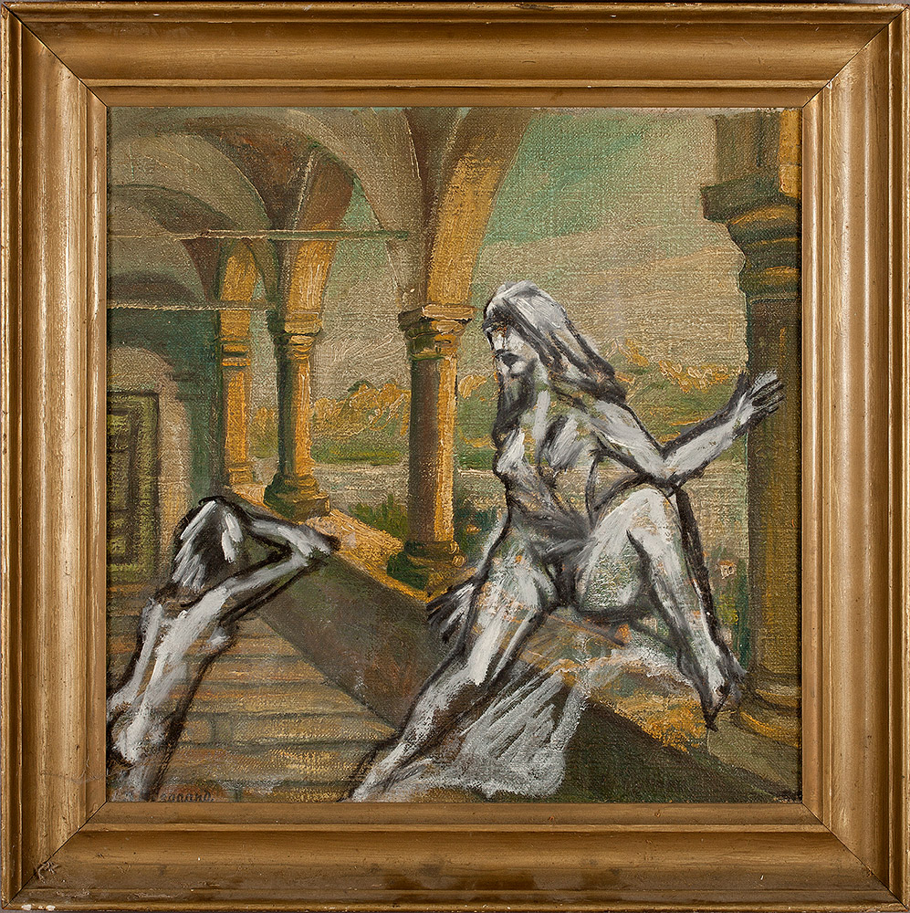 Richard Winther Uden titel 1978 olie på lærred