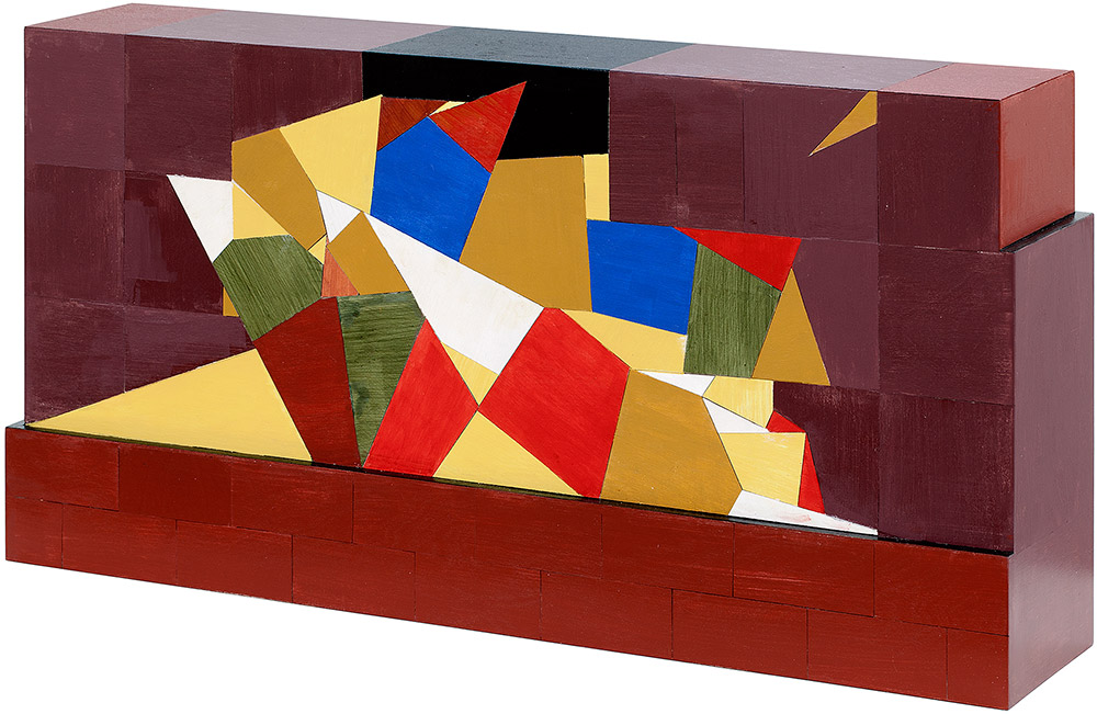 Osiris 2013 Bemalet og fineret træ 36 x 15 x 74 cm