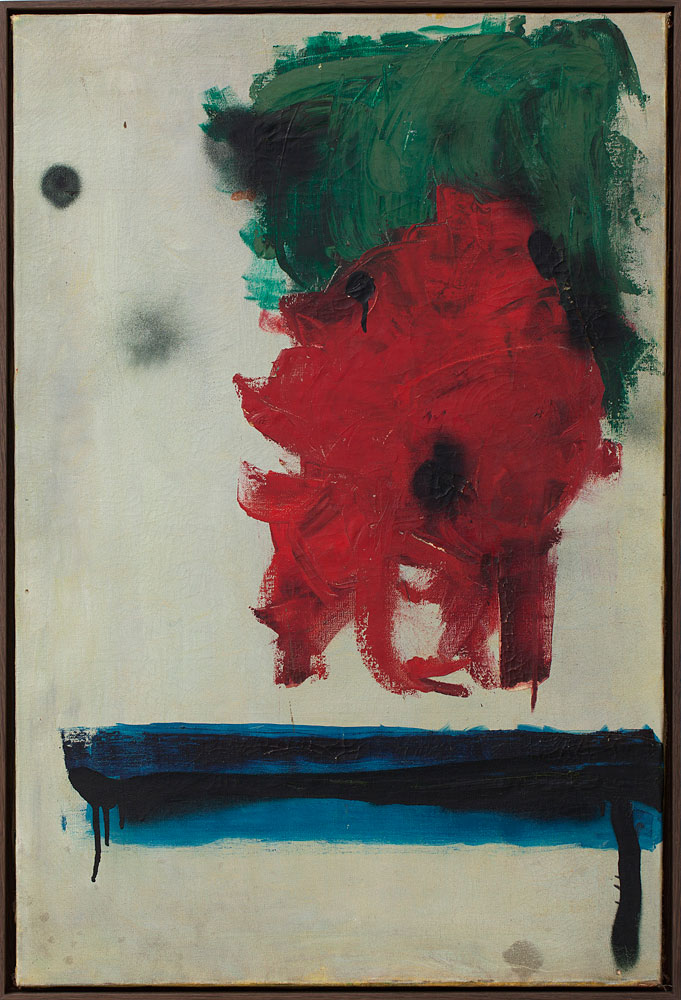 Claus Carstensen Defaced Fahlbusch Lore 2012 Oil and spray on canvas 91 x 61 cm