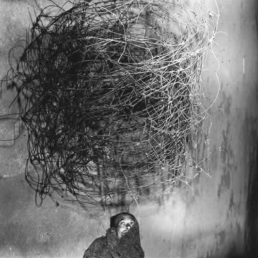 Roger Ballen Twirling Wires 2001 silver gelatin print 40 x 40 cm ed. 20