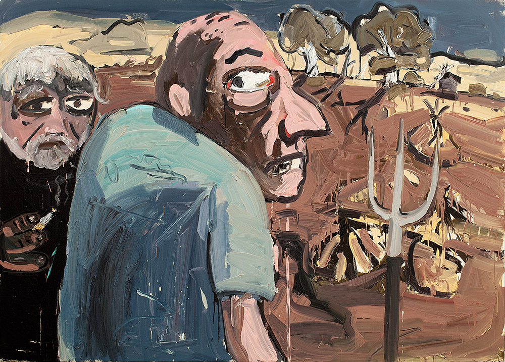 Dan Schein "You Didn't See Nothin" 2013 Olie på lærred 168 x 233 cm
