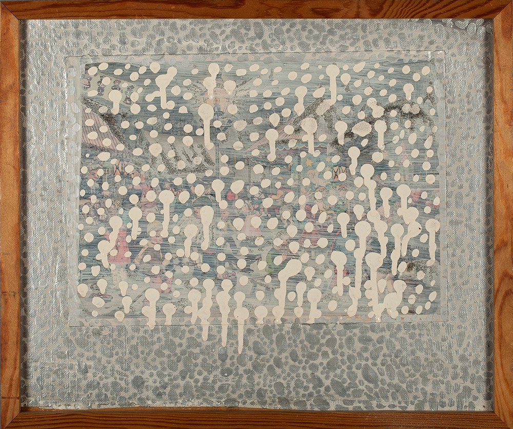 Albert Mertz SNE 1962 olie på pap 38 x 32 cm