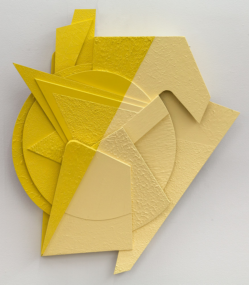 Krista Rosenkilde: Acid.2014, akryl og spray på MDF, 100 x 90 x 15cm