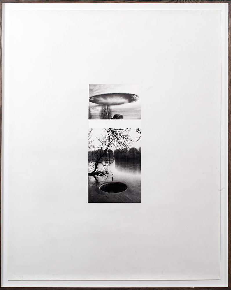 Andreas Albrectsen Monument For Fleeting Ideas 2014 Graphite and Lumocolour pencil on paper 150x120 cm