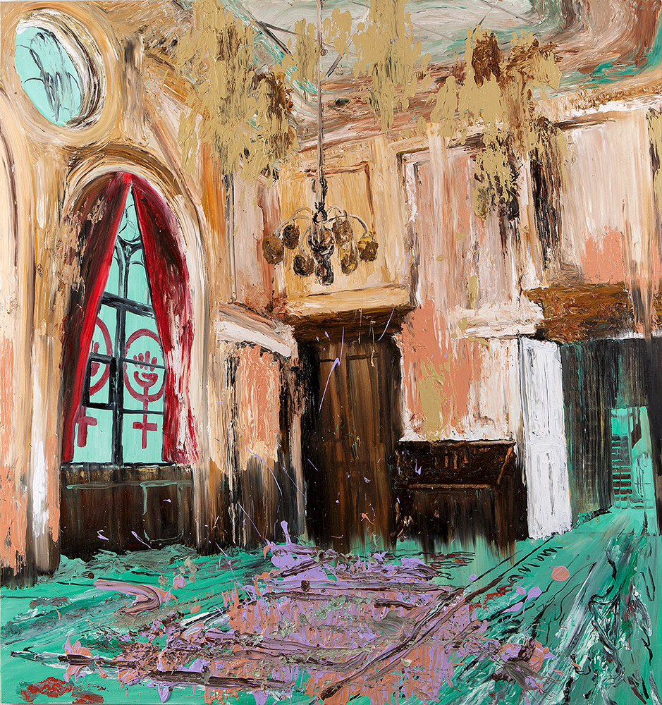 Mie Mørkeberg U ntitled (Dannerhuset) 2012 O il on board 160 x 150 cm