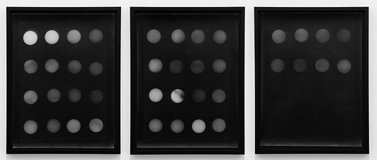 Aspen Mays April from the series The Sun 1957 2011 Three silver gelatin prints 15.5 x 11.5 inches each Edition 1 of 2