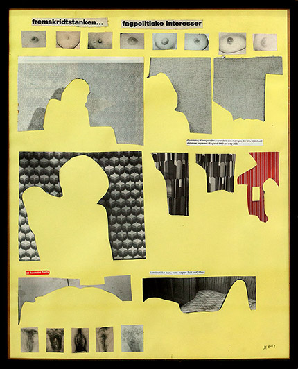 Jesper Fabricius Fremskridtstanken 2011 Collage 42 x 34 cm