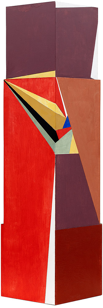 Biton 2013 Bemalet og fineret træ 72 x 18,5 x 18,5 cm