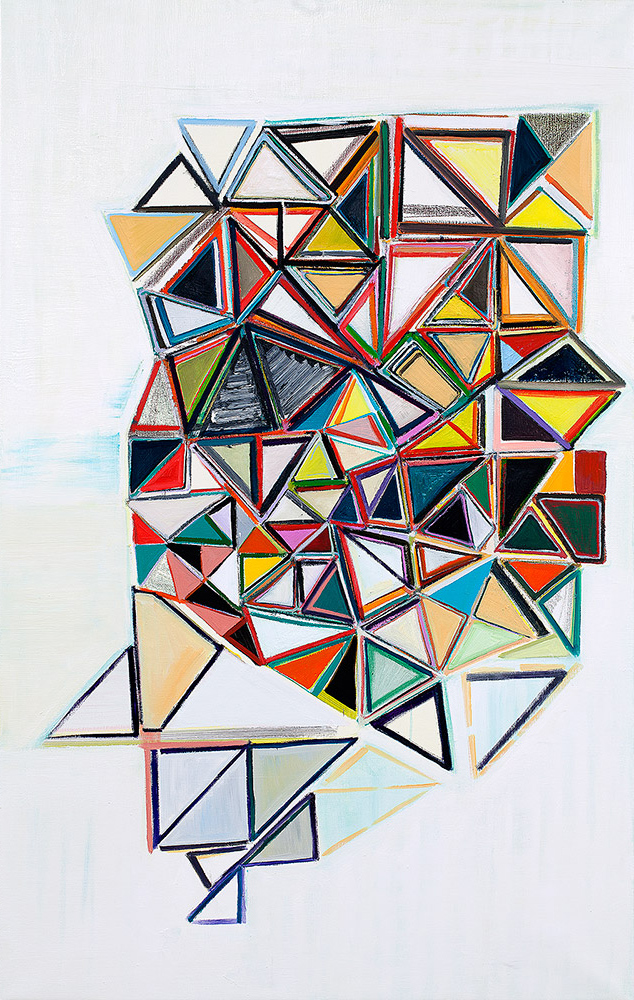 Anna Sørensen Uden titel 2013 akryl og olie på lærred 150 x 95 cm