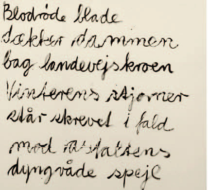 Peter Laugesen Blodrøde blade... 2007 Tush på lærred 270 x 270 cm
