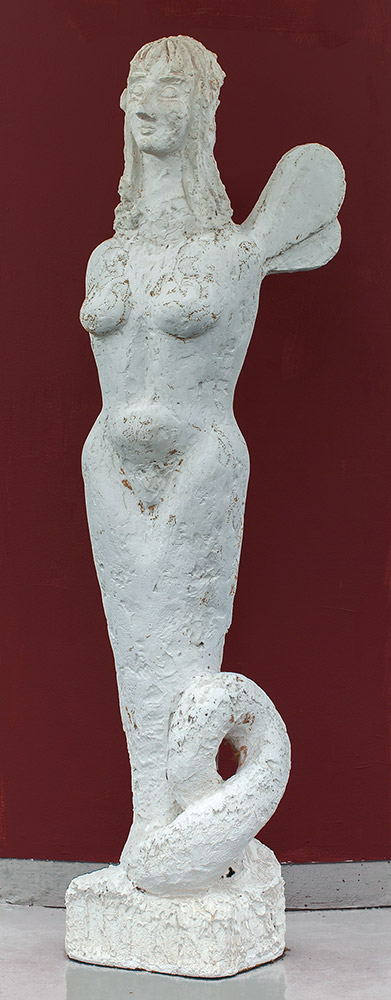 Richard Winther Havfruen 1982 Gips 180 x 45 x 40 cm
