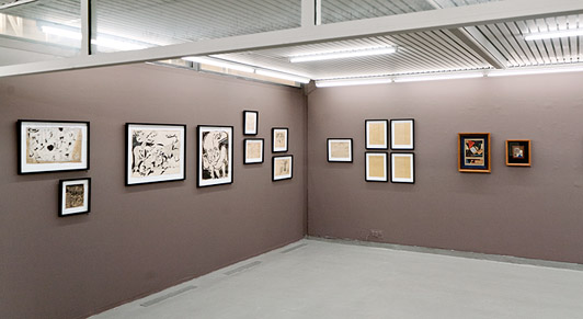 6 Installation view MELLEM LINIERNE Galleri Tom Christoffersen, 2011