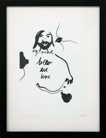 Kathrine Ærtebjerg No title 2010 Tusch on paper 42 x 32 cm
