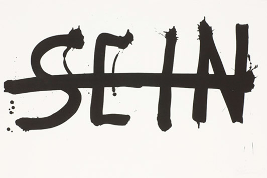 Christian Lemmerz Sein 2004 Original lithograph 80 x 120 cm Printed on 250 g Velin d´Arches
