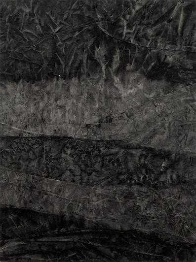 Sam Moyer untitled 2011 ink and bleach on canvas mounted on wood panel 122 x 91 cm