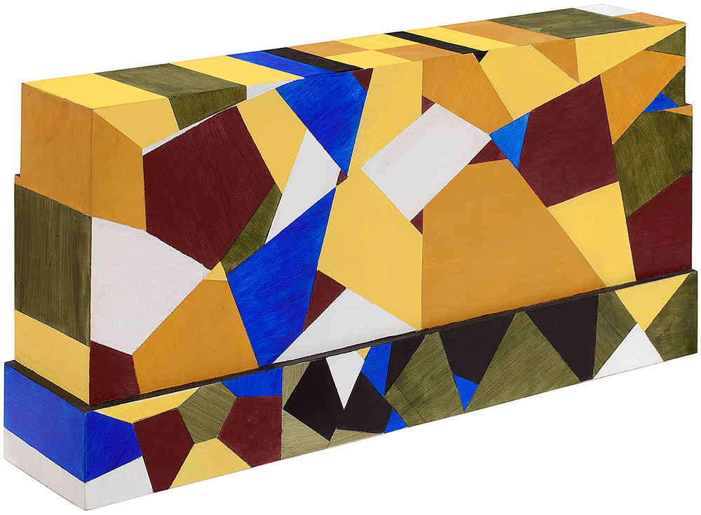 Delfi 2013 Bemalet og fineret træ 36 x 15 x 74 cm
