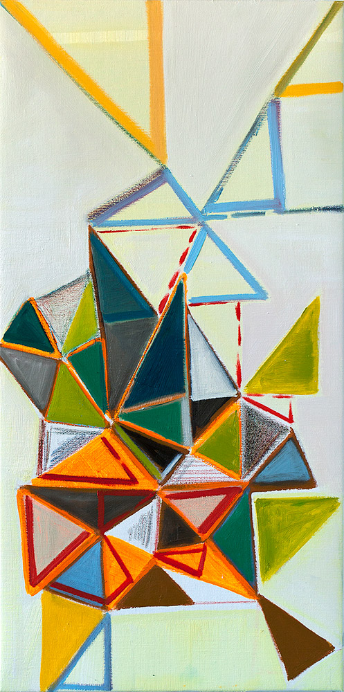 Anna Sørensen Uden titel 2013 akryl og olie på lærred 80 x 40 cm
