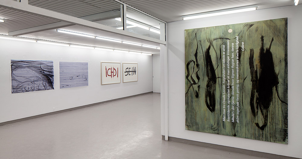 WHEN WORDS COLLIDE Installation view Galleri Tom Christoffersen 2014