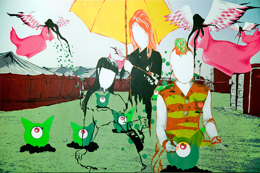 Kanteera June Pethrith The Resurrection 2010 Mixed media on canvas 120 x 180 cm