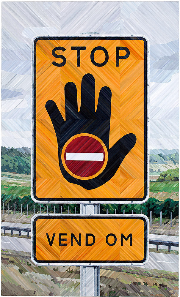 Allan Otte Skilt (5:3) 2011 acrylic on board 129,1 x 77,5 cm (1m2)