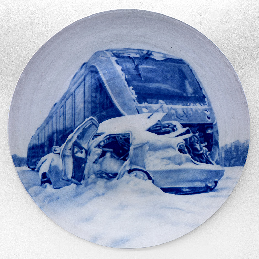 Allan Otte Uden titel 2013 Glaseret stentøj Ø 100 cm
