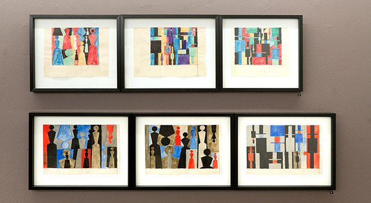 8 Installation view MELLEM LINIERNE Galleri Tom Christoffersen, 2011