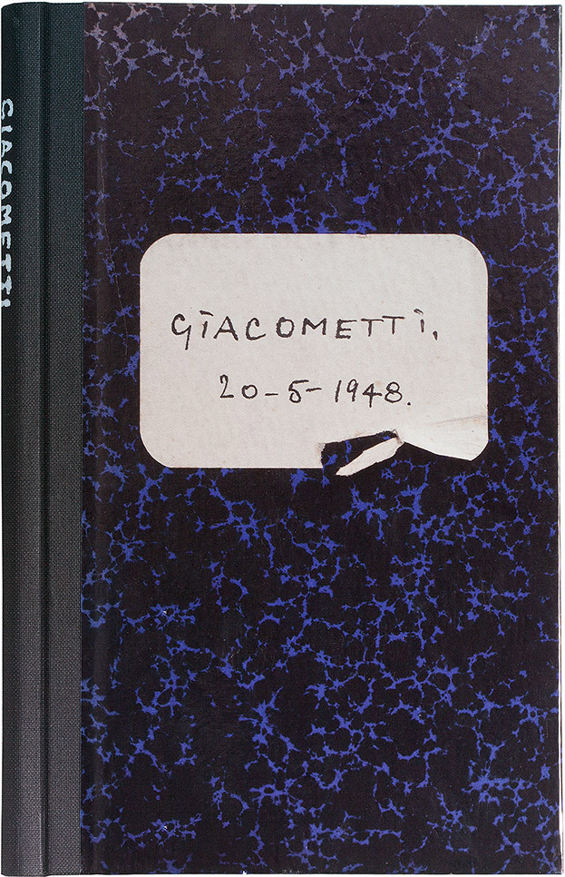 Faksimilen ”Et besøg hos Giacometti 20-5-1948 – i 23 fotografier af R. Winther” udgivet af Galleri Tom Christoffersen i forbindelse med udstillingen af samme navn.
