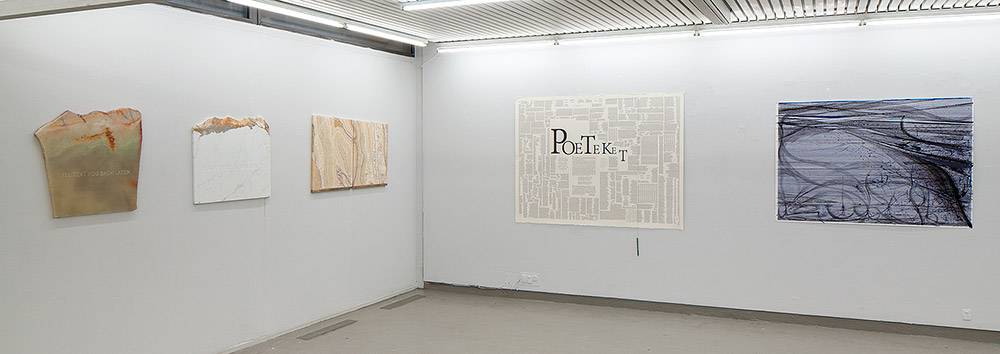 WHEN WORDS COLLIDE Installation view Galleri Tom Christoffersen 2014