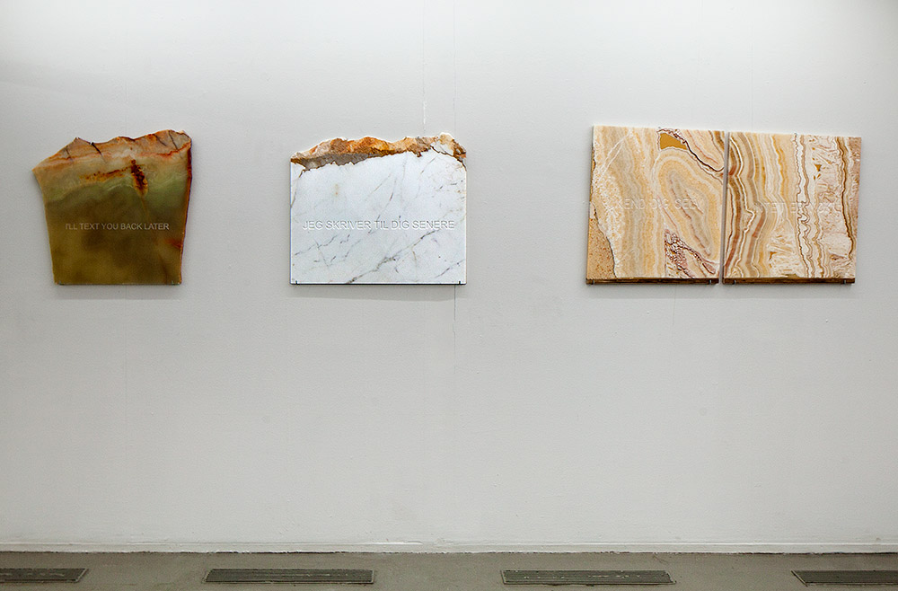 WHEN WORDS COLLIDE Installation view Galleri Tom Christoffersen 2014