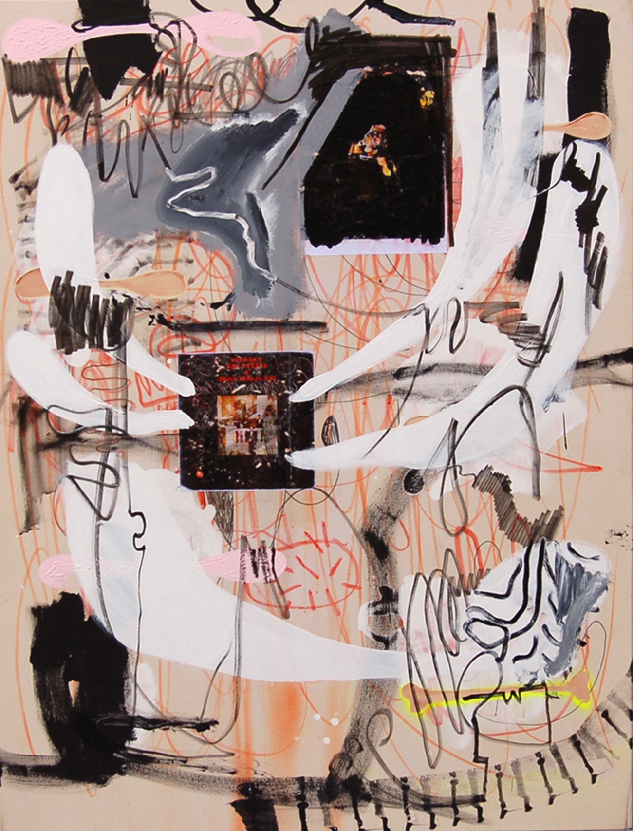 Asger Harbou Gjerdevik: Don. Mixed media on canvas, 170x130 cm, 2015